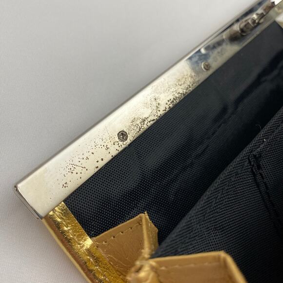 Vintage Gold Sequin Clutch The Metropolitan Ritz Evening Bag Party Metallic y2k - Picture 5 of 12